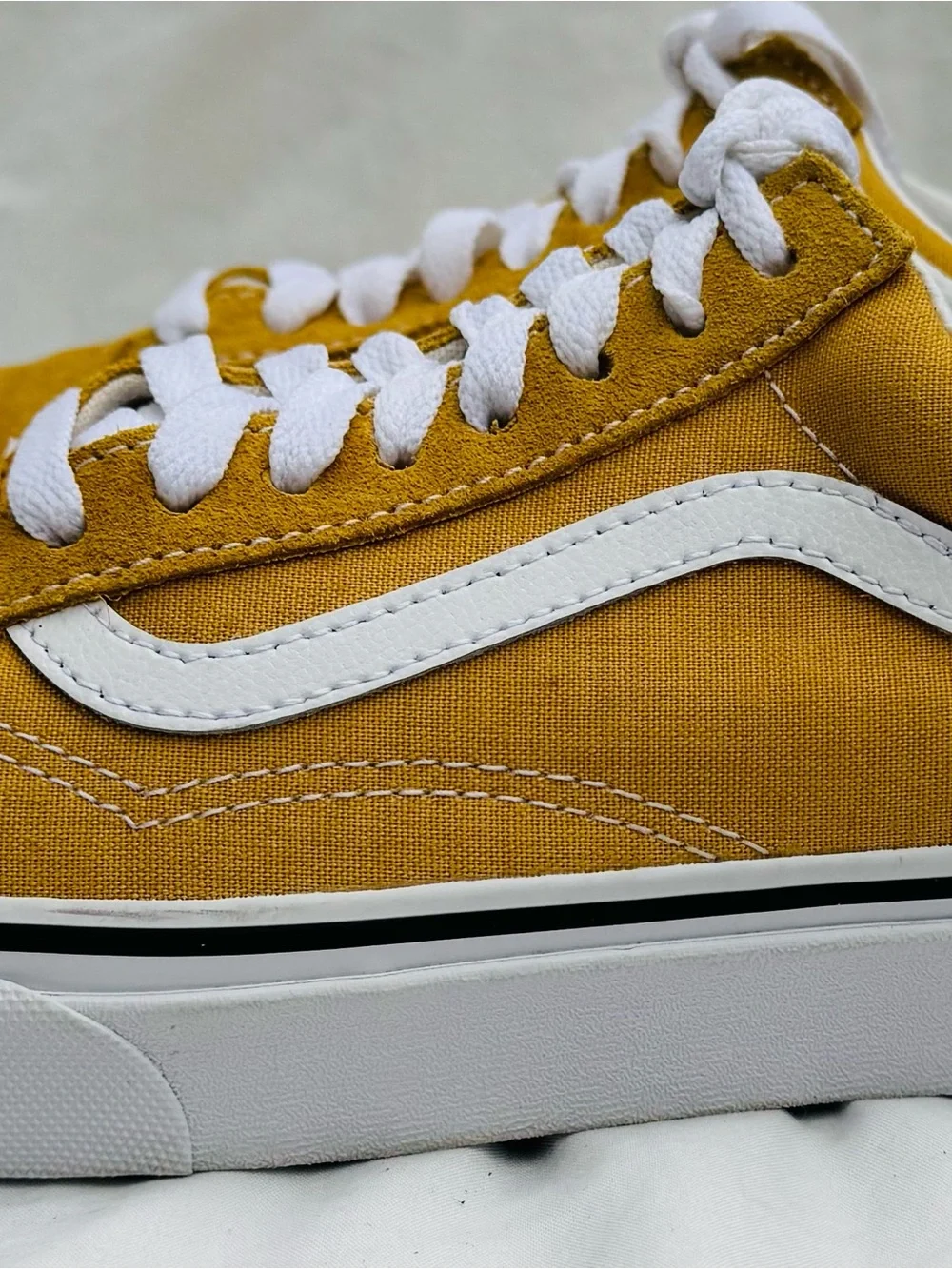 Vans yellow suede